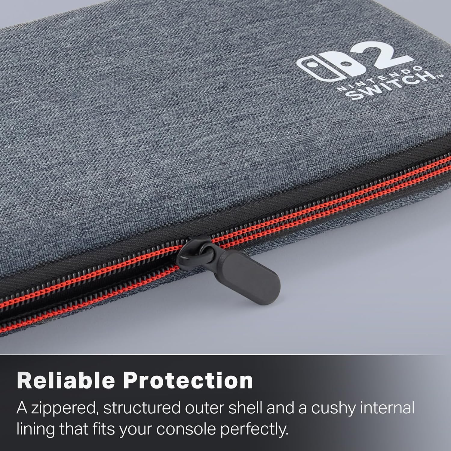 Funda Gris para Nintendo Switch 2 Licencia Nintendo Oficial