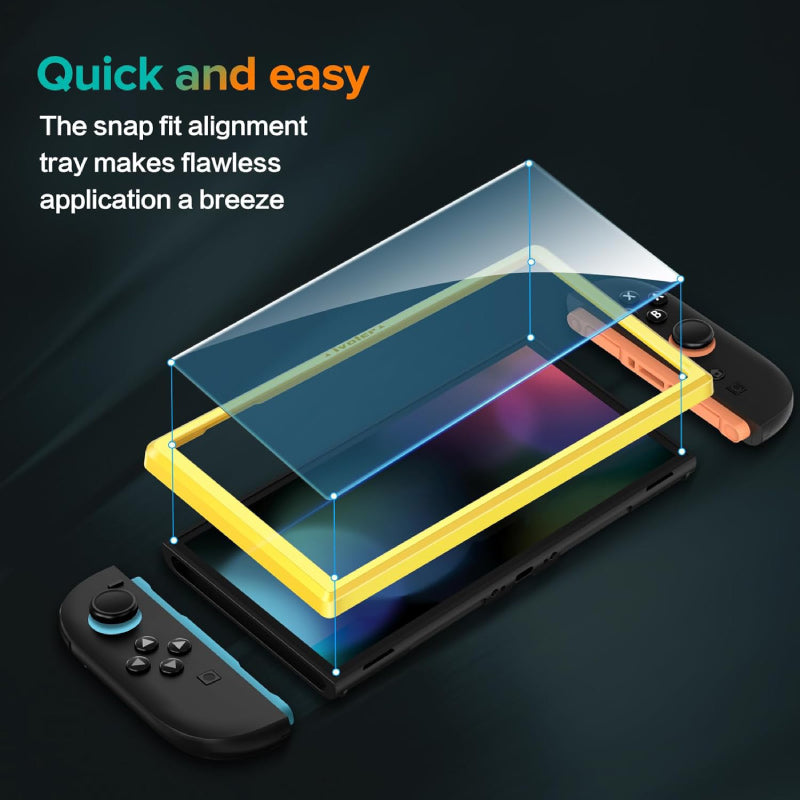 Vidrio templado para pantalla Nintendo Switch 2 4xPack