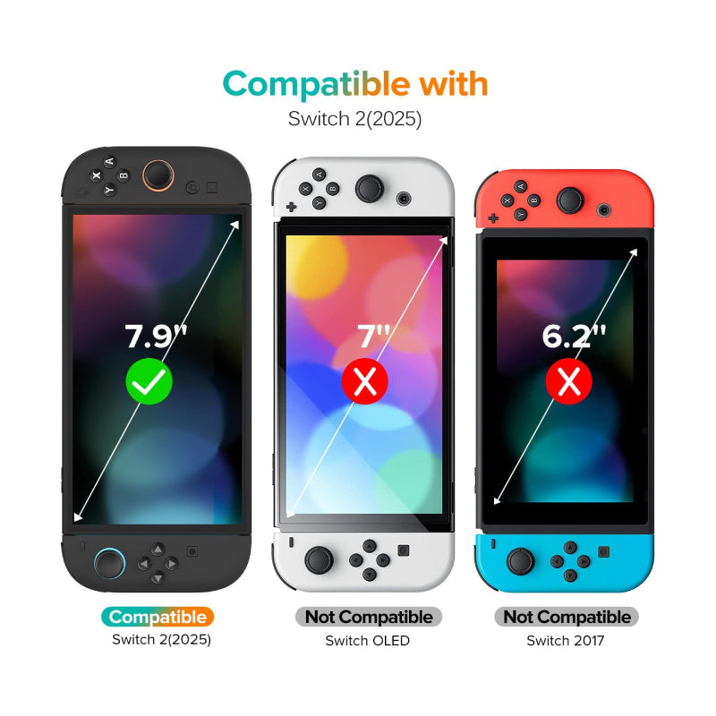Vidrio templado para pantalla Nintendo Switch 2 4xPack